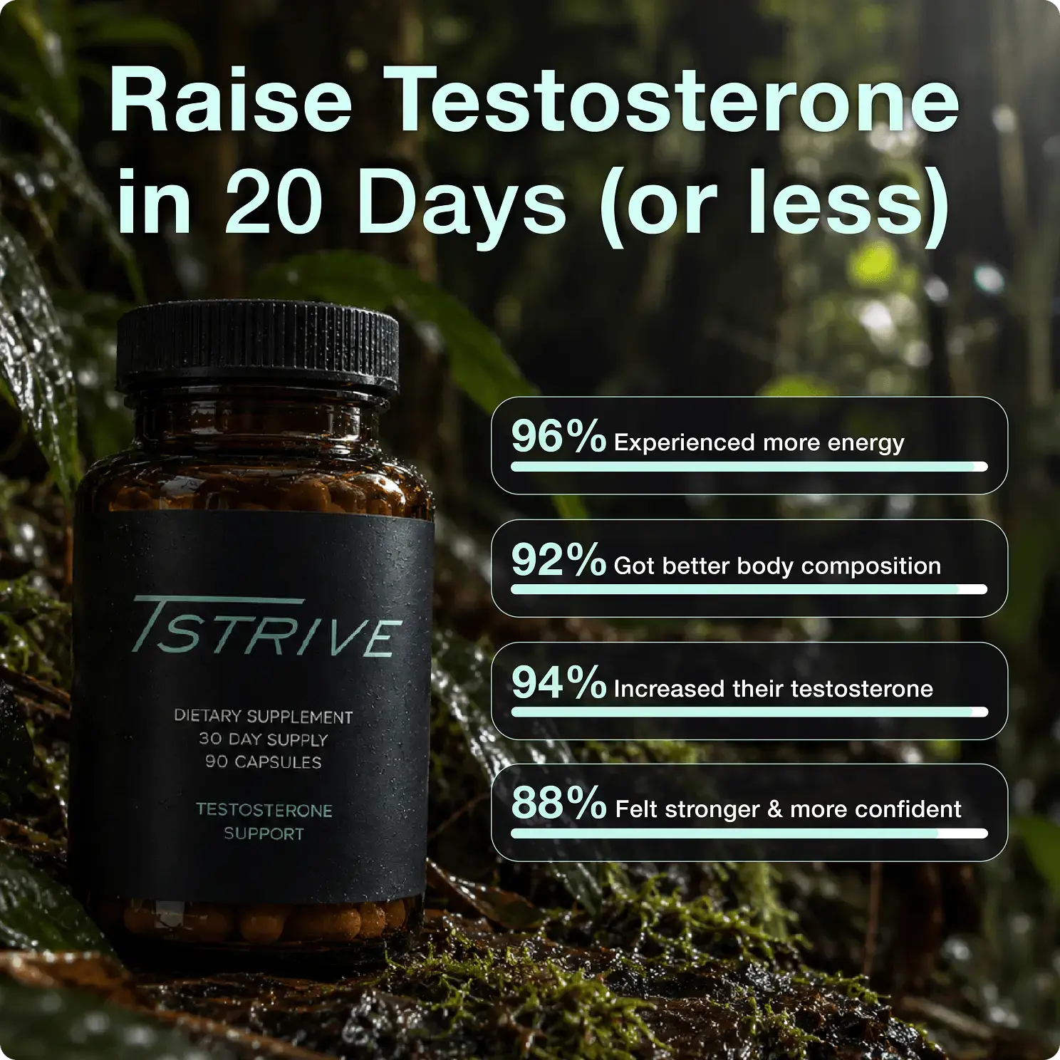 Formulated for males 30-55+ to wake up the warrior inside