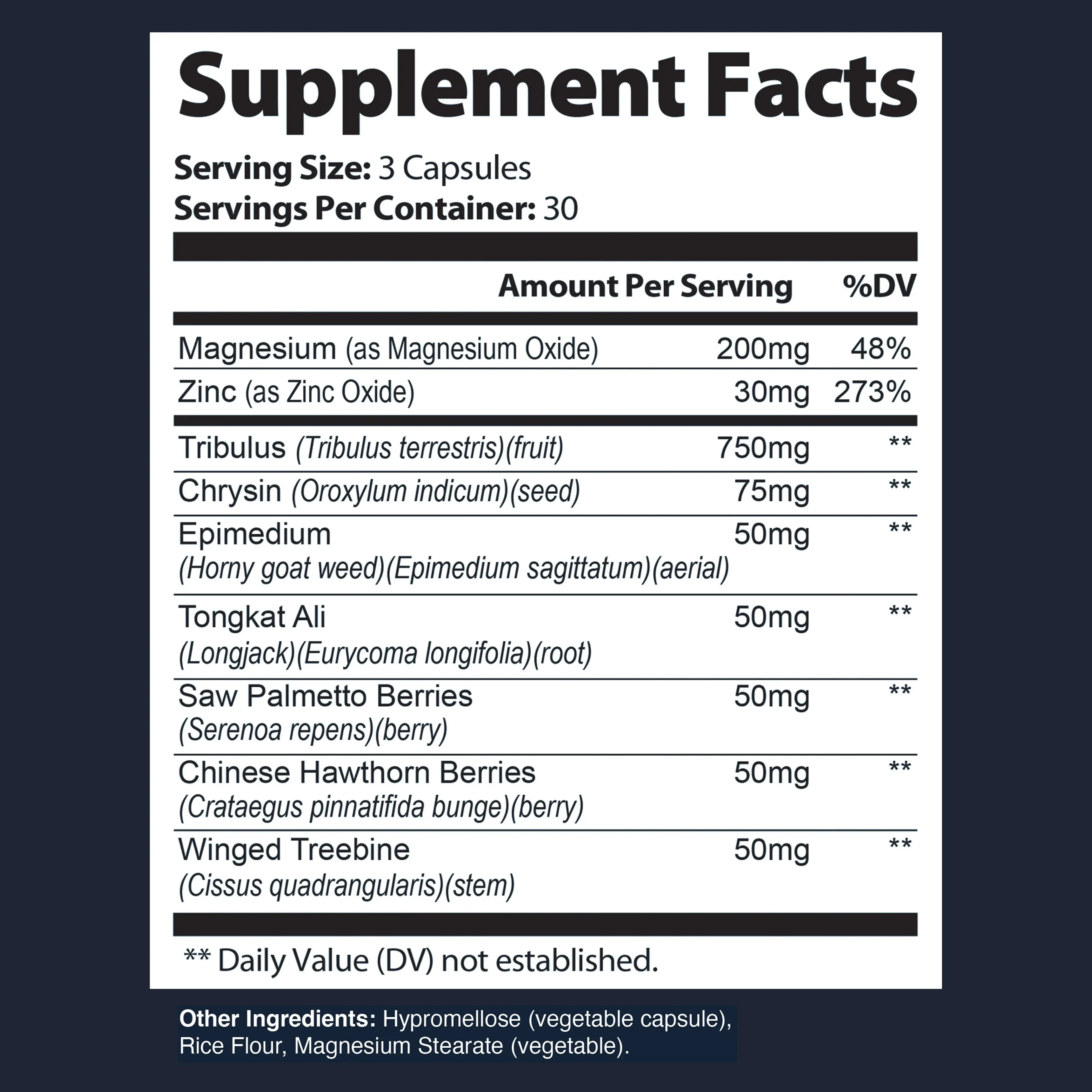 Supplement facts